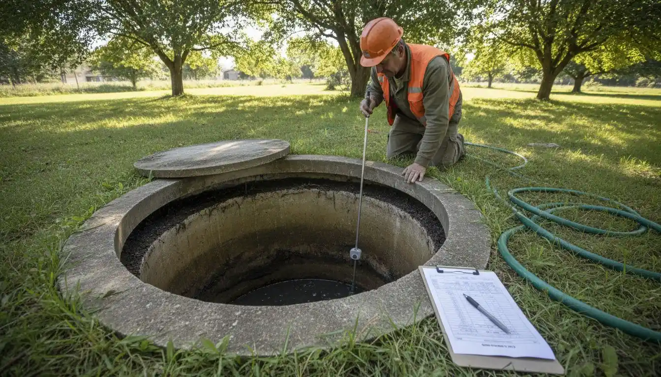Plongée au cœur de l’entretien d’une fosse septique en pleine activité