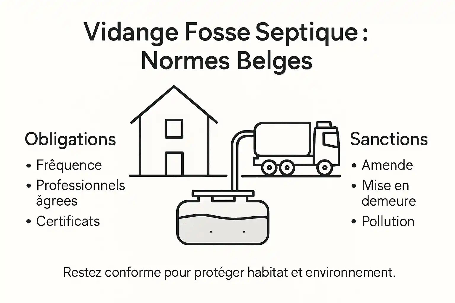 Tout savoir sur la réglementation et les risques en cas de non-conformité de votre fosse septique – Infographie