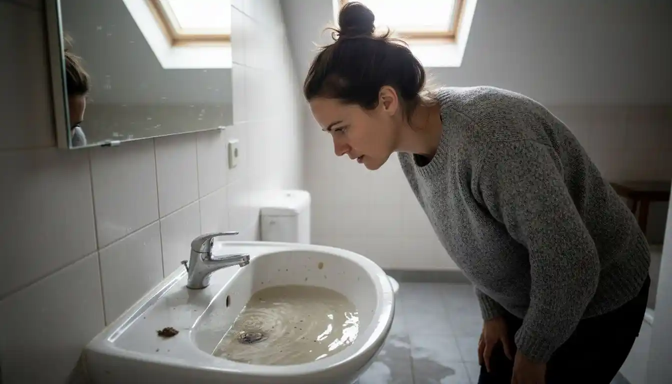 Si l’eau remonte dans votre évier, c’est souvent le signe que les canalisations sont bouchées ou saturées.