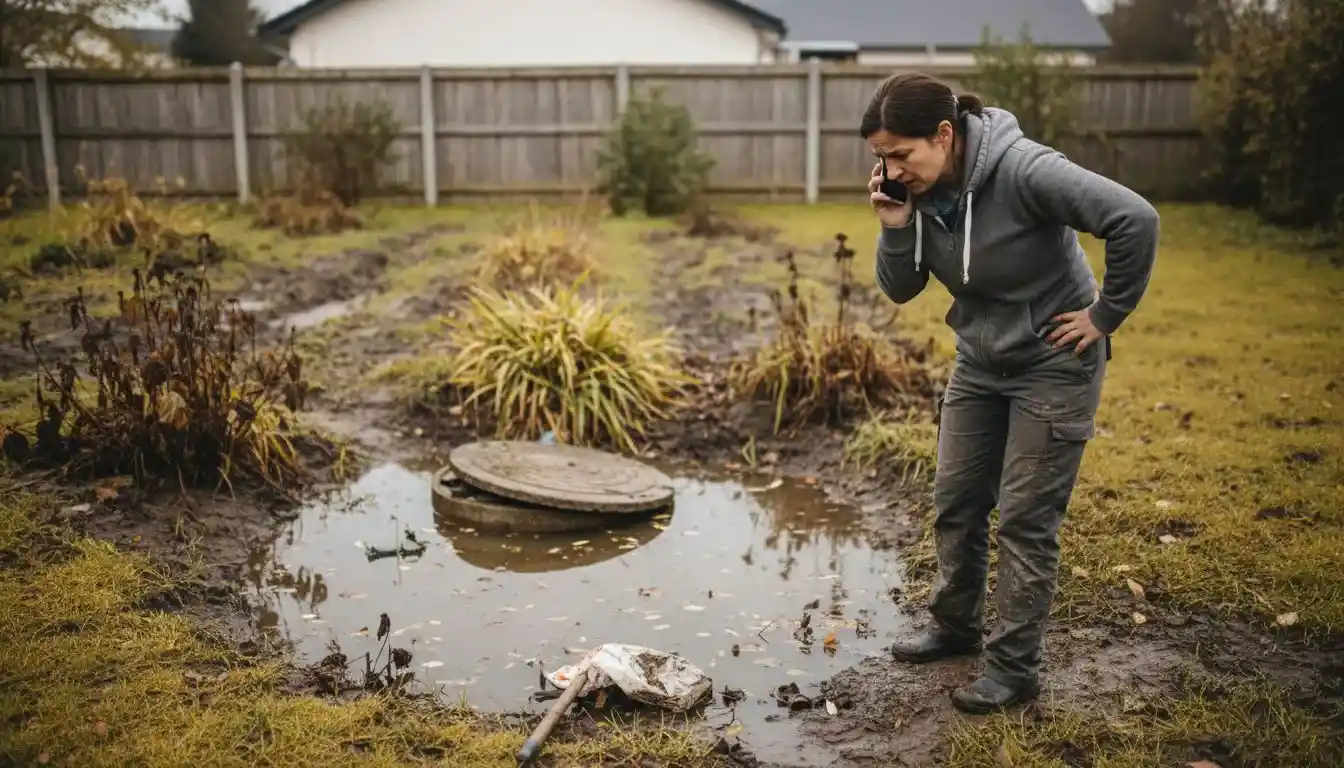 Un propriétaire inquiet face à des soucis avec sa fosse septique